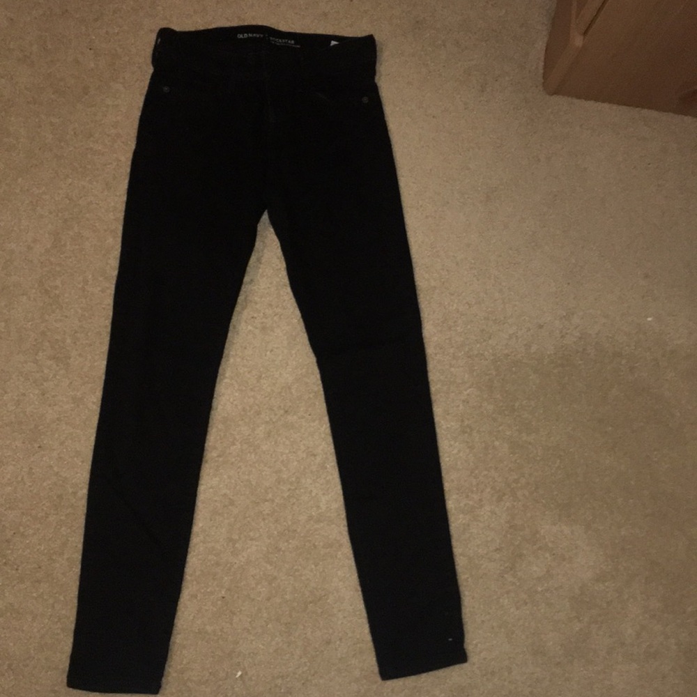 black jean pants